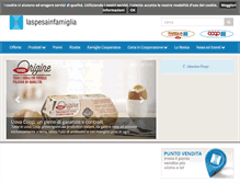 Tablet Screenshot of laspesainfamiglia.coop